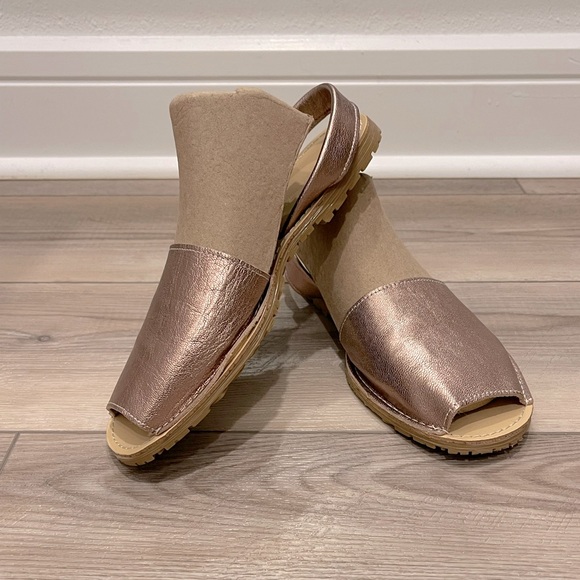 Rose Gold Sandals - Picture 1 of 6